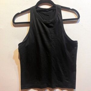 LULULEMON black swiftly tech tank top crop 8 high neck